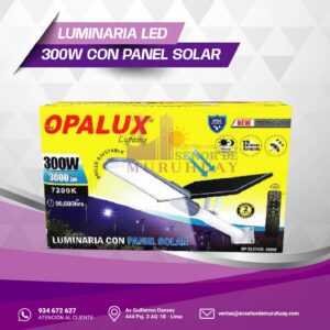 LUMINARIA LED 300W CON PANEL SOLAR