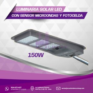 LUMINARIA SOLAR LED 150W
